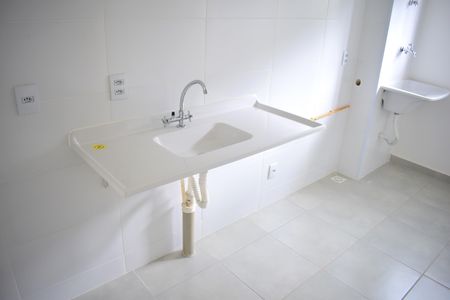 Cozinha de apartamento para alugar com 2 quartos, 39m² em Jardim Florestan Fernandes, Ribeirão Preto