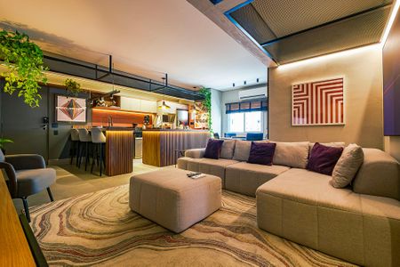 Sala/Cozinha de apartamento à venda com 2 quartos, 100m² em Jardim Paulista, São Paulo