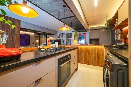 Sala/Cozinha de apartamento à venda com 2 quartos, 100m² em Jardim Paulista, São Paulo