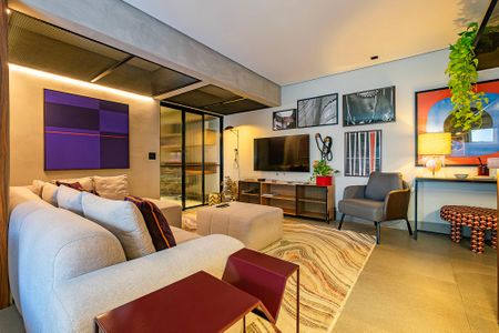 Sala/Cozinha de apartamento à venda com 2 quartos, 100m² em Jardim Paulista, São Paulo