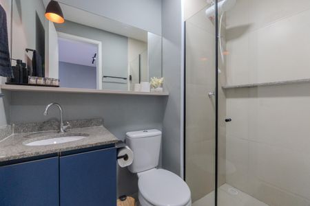 Banheiro de apartamento à venda com 1 quarto, 26m² em Bela Vista, São Paulo