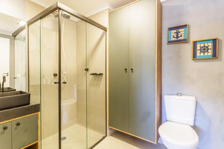 Apartamento para alugar com 26m², 1 quarto e sem vagaBanheiro da Suíte