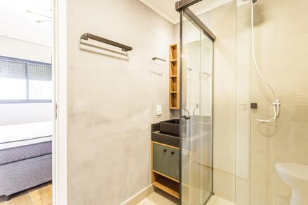 Apartamento para alugar com 26m², 1 quarto e sem vagaBanheiro da Suíte