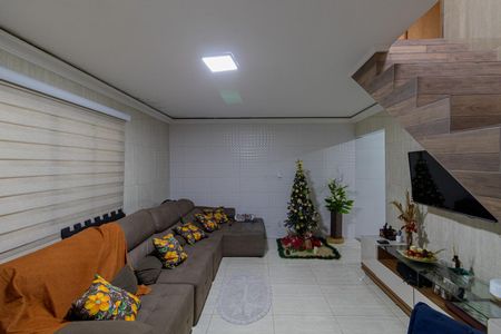 Sala de casa à venda com 3 quartos, 91m² em Vila Frugoli, São Paulo