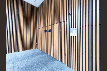 Studio para alugar com 36m², 1 quarto e sem vagaFachada + Plaquinnha