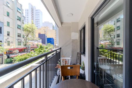 Studio para alugar com 27m², 1 quarto e sem vagaVaranda