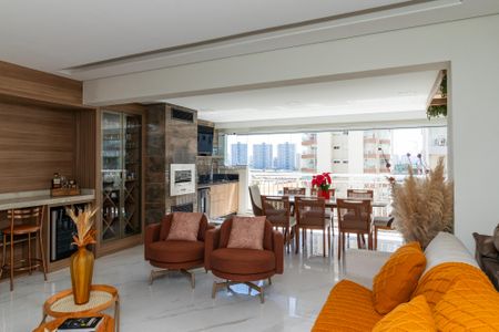 Sala de apartamento para alugar com 3 quartos, 136m² em Vila Anastácio, São Paulo