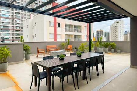 Studio para alugar com 28m², 1 quarto e sem vagaChurrasqueira - Rooftop