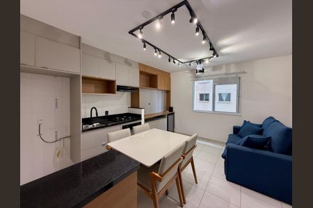 Sala  de apartamento para alugar com 1 quarto, 31m² em Jardim Caravelas, São Paulo