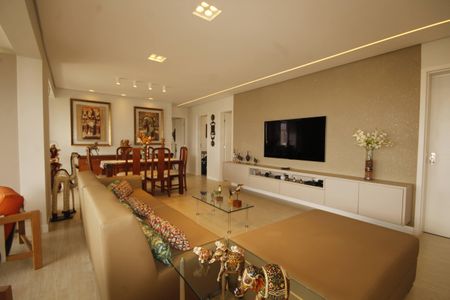 Sala de apartamento à venda com 3 quartos, 113m² em Vila da Serra, Nova Lima