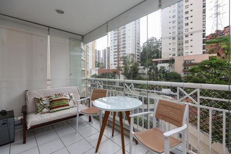 Varanda da Sala de apartamento à venda com 3 quartos, 87m² em Vila Andrade, São Paulo
