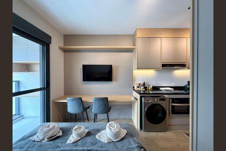 Studio para alugar com 25m², 1 quarto e sem vagaQuarto