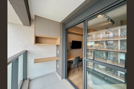 Studio para alugar com 25m², 1 quarto e sem vagaSacada