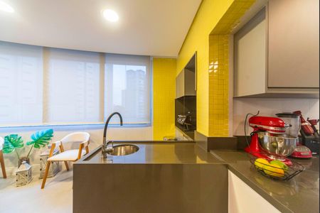 Varanda Gourmet de apartamento à venda com 3 quartos, 160m² em Vila Assunção, Santo André