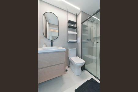 Studio para alugar com 25m², 1 quarto e sem vaga Studio para alugar com 25m², 1 quarto e sem vagaBanheiro