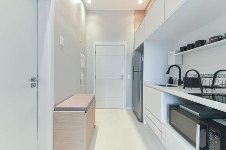 Studio para alugar com 25m², 1 quarto e sem vaga Studio para alugar com 25m², 1 quarto e sem vagaCozinha