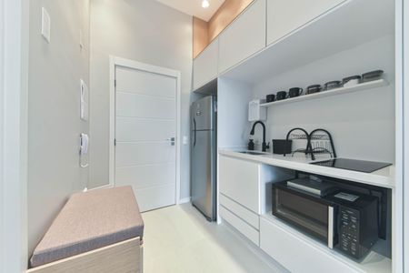Studio para alugar com 25m², 1 quarto e sem vaga Studio para alugar com 25m², 1 quarto e sem vagaCozinha