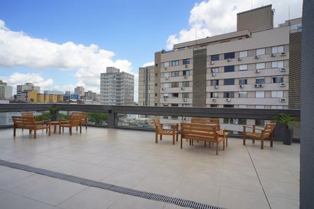 Studio para alugar com 24m², 1 quarto e sem vaga Studio para alugar com 24m², 1 quarto e sem vagaTerraço