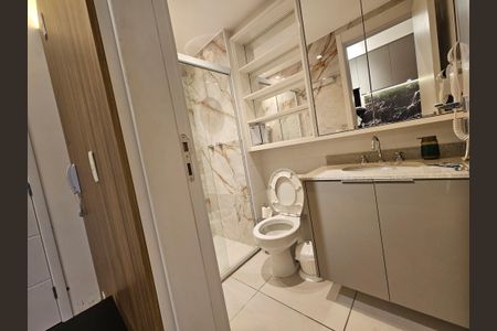 Studio para alugar com 25m², 1 quarto e sem vaga Studio para alugar com 25m², 1 quarto e sem vagaBanheiro