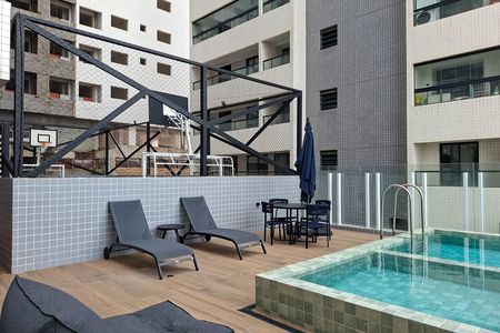 Apartamento para alugar com 50m², 1 quarto e 1 vaga Apartamento para alugar com 50m², 1 quarto e 1 vagaÁrea comum - Piscina