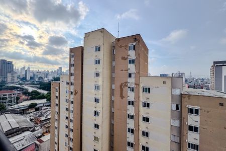 Vista da Varanda de apartamento à venda com 1 quarto, 28m² em Brás, São Paulo