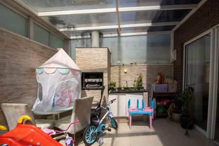 Churrasqueira privativa de casa para alugar com 3 quartos, 92m² em Jardim Colombo, São Paulo