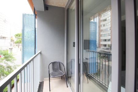 Studio à venda com 25m², 1 quarto e sem vagaVaranda