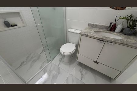 Apartamento à venda com 80m², 2 quartos e 1 vaga Apartamento à venda com 80m², 2 quartos e 1 vagaBanheiro da Suíte