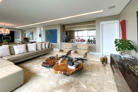 Sala de apartamento à venda com 4 quartos, 278m² em Vila da Serra, Nova Lima