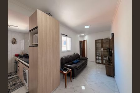 Sala de apartamento à venda com 2 quartos, 112m² em Vila Alzira, Santo André