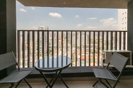 Varanda de kitnet/studio à venda com 1 quarto, 26m² em Brooklin, São Paulo