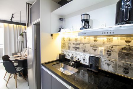 Studio para alugar com 28m², 1 quarto e sem vaga Studio para alugar com 28m², 1 quarto e sem vagaCozinha