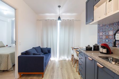 Sala - Cozinha de apartamento à venda com 1 quarto, 24m² em Vila Butantã, São Paulo