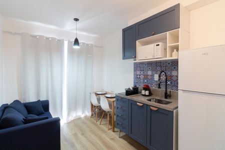 Sala - Cozinha de apartamento à venda com 1 quarto, 24m² em Vila Butantã, São Paulo