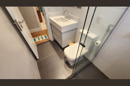 Apartamento para alugar com 101m², 3 quartos e 1 vagaBanheiro da Suíte 1