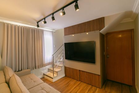 Sala  de apartamento à venda com 2 quartos, 141m² em Planalto, Belo Horizonte