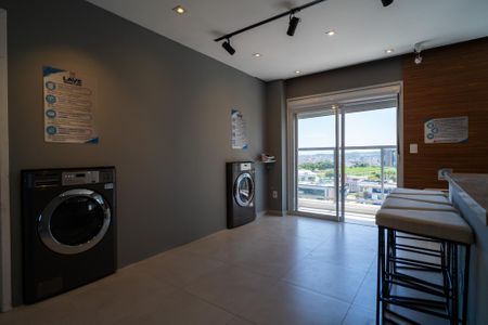 Studio para alugar com 38m², 1 quarto e 1 vagaLavanderia