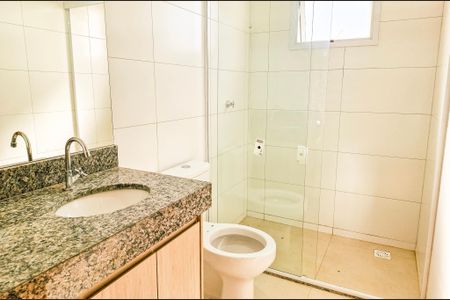 Banheiro da Suíte de apartamento à venda com 3 quartos, 75m² em Setor Marechal Rondon, Goiânia
