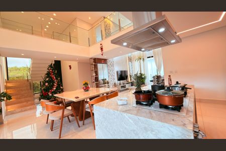 Sala de casa de condomínio à venda com 4 quartos, 1092m² em São Geraldo, Lagoa Santa