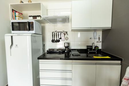 Cozinha de kitnet/studio para alugar com 1 quarto, 55m² em Conceicao, Campinas