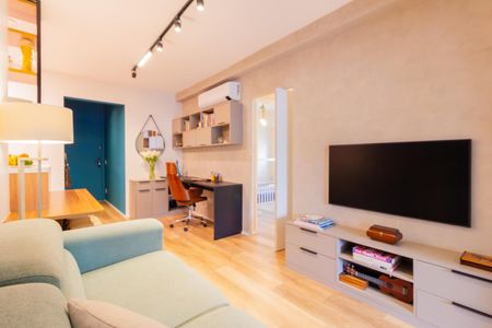 Sala de apartamento à venda com 2 quartos, 79m² em Pinheiros, São Paulo