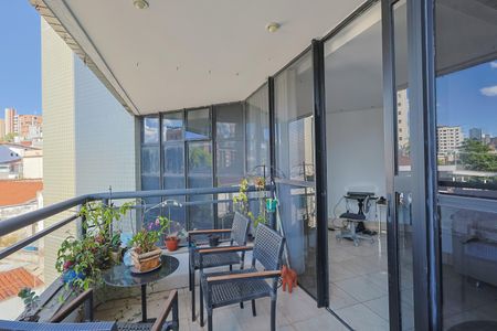 Varanda da Sala de apartamento à venda com 4 quartos, 150m² em Serra, Belo Horizonte