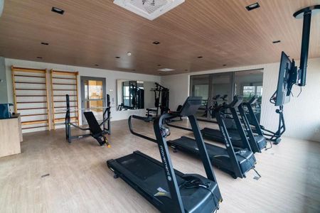 Área comum - Academia de kitnet/studio para alugar com 1 quarto, 28m² em Vila Clementino, São Paulo