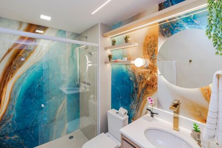 Studio à venda com 27m², 1 quarto e sem vaga Studio à venda com 27m², 1 quarto e sem vagaBanheiro