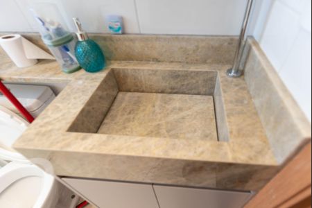 Banheiro da Suíte de apartamento para alugar com 2 quartos, 56m² em Residencial Villa Garden, Campinas