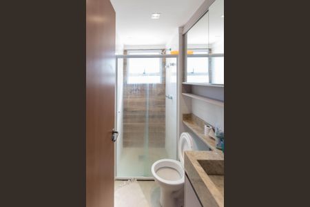 Banheiro da Suíte de apartamento para alugar com 2 quartos, 56m² em Residencial Villa Garden, Campinas