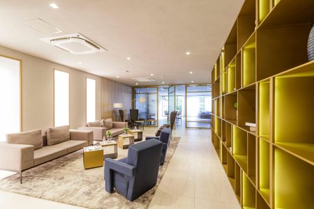 Studio para alugar com 27m², 1 quarto e sem vaga Studio para alugar com 27m², 1 quarto e sem vagaHall social