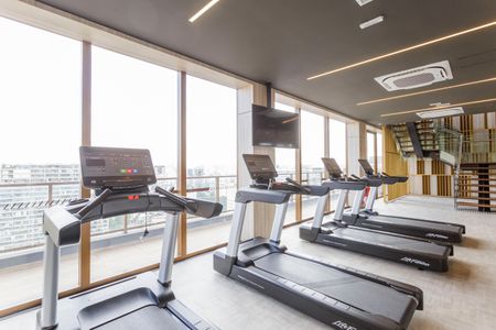 Studio para alugar com 27m², 1 quarto e sem vaga Studio para alugar com 27m², 1 quarto e sem vagaÁrea comum - Academia