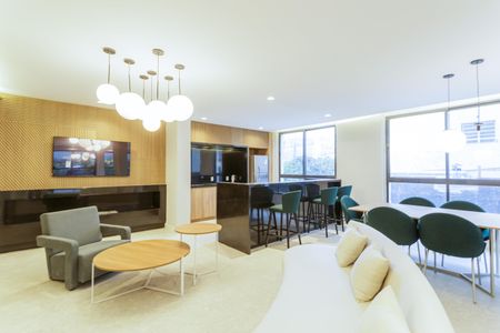 Studio para alugar com 28m², 1 quarto e sem vagaÁrea comum - Salão de festas