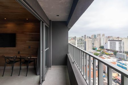 Studio para alugar com 26m², 1 quarto e sem vagaVaranda